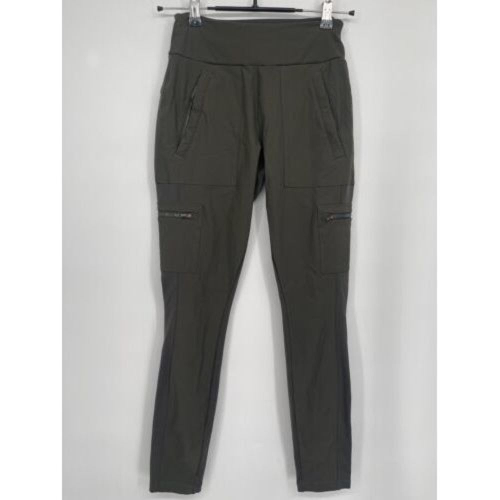 ATHLETA Olive Green Headlands Hybrid Cargo Activewear Pants Women’s Size 0